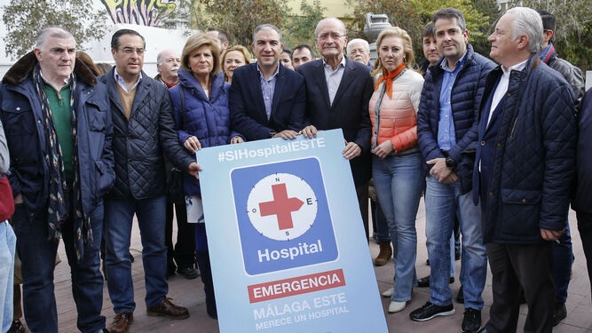 Imagen de la campaña del PP, en febrero de 2018, reclamando el hospital para la zona Este HEMESTE