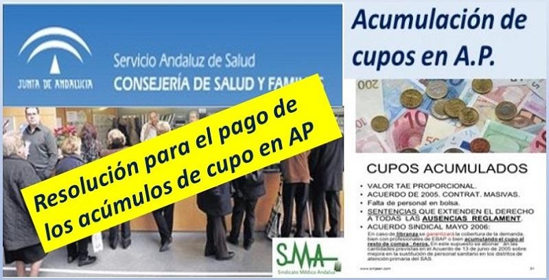 Resolución de la DGP para el abono de los cuposacum